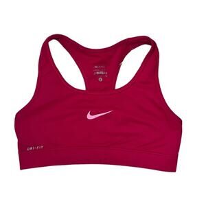 NIKE Pro Sports Bra Dark Pink Size Small